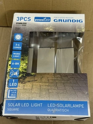 Grundig 90048 - SET 3x Solar-LED-Lampe/5,5x28cm 1xAAA 600 mAh - Bild 1 von 4