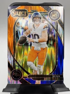 2024 Select Bo Nix Blue & Orange Shock /35 Schlägerstufe - Nr. 221 - Bild 1 von 6