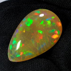 24.18Ct IF AAA Orange Body With Honeycomb Flame Pattern Colors Play Genuine Opal - Picture 1 of 8