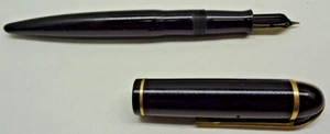 Vtg EVERSHARP Fountain Pen 14kt Nib Black - FREE SHIPPING!!! - Picture 1 of 8