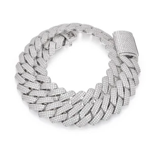 25MM Big Cuban Link Chain for Men Thick Iced Out Chain 18K Gold Plated 5A+ Zi... - Picture 1 of 8