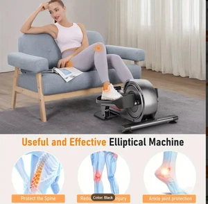 Exerciser Elliptical 8 Adjustable Speeds Under Desk Elliptical Ellipse Leg Exerc - Picture 1 of 7