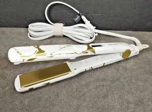 Paul Mitchell Pro Tools Express Ion Style +  1" Flat Iron - Tested White/Gold - Picture 1 of 9