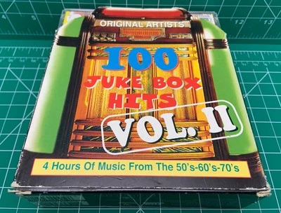 100 Juke box hits - Volume 2 - 4 CD Original Artists 4 hours Music 50s 60s 70s - Image 1 of 4
