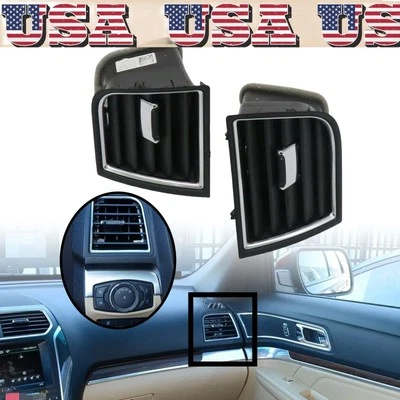 For 2016-2019 Ford Explorer 1 Pair LH+RH Side Dashboard Louvered Vent NEW US - Imagem 1 de 4