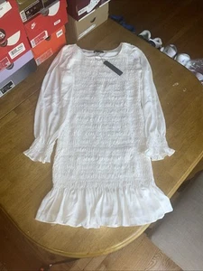 Krisa gesmokter Mini weiß Gr. Medium Neu mit Etikett - Bild 1 von 6