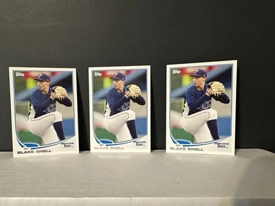 Blake Snell 3X LOTE 2013 Topps Rookie Debut Game Tarjeta de Novato #40 ENVÍO GRATUITO Foto 1 de 2