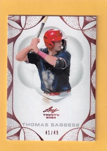 2024 Leaf Trinity Bronze #180 Thomas Saggese NM-MT+ 41/49  - Bild 1 von 2