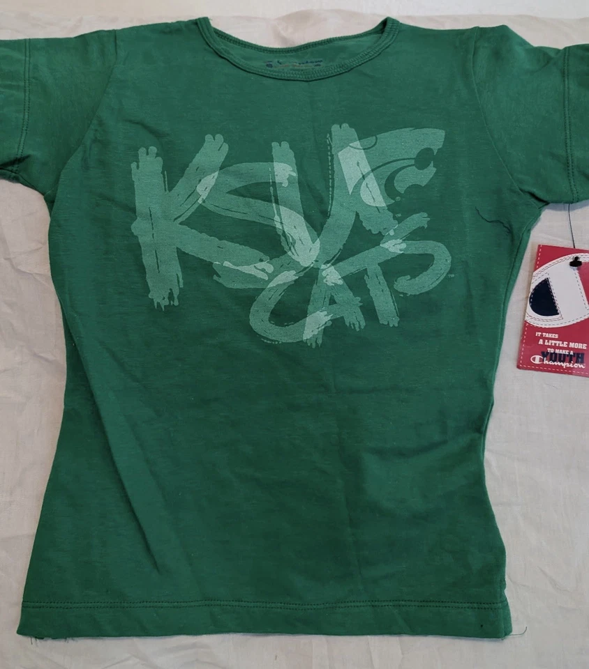Camiseta juvenil campeón Wildcats de la Universidad Estatal de Kansas - pequeña - nueva con etiquetas Foto 1 de 1