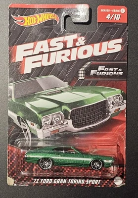 Hot Wheels '72 Ford Gran Torino Sport, Fast & Furious, Premium Hotwheels  - Image 1 of 4
