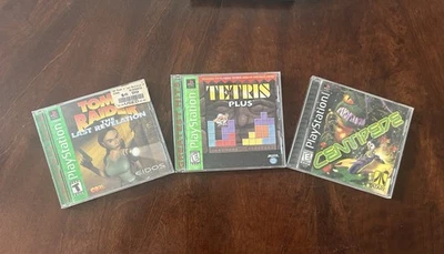 Tomb Raider, Tetris Plus, Centipede PlayStation Games - Image 1 of 4