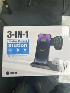 Wireless Charger iPhone Charging Station: 3 in 1 Charger Stand Multiple Devices - Photo 1/5