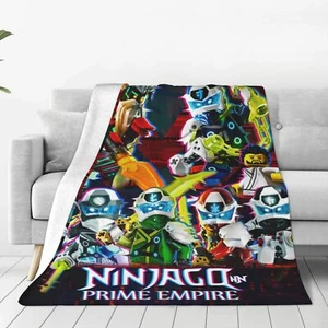 Ninjago Cartoon Comics weich warm gemütlich Flanell Überwurfdecke für Schlafstuhl Sofa - Bild 1 von 30