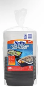 Hefty Food Storage Containers with Lids (28 oz., 60 pc.) Meal Prep Leak Proof - Picture 1 of 5