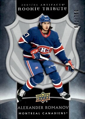 Alexander Romanov - 2020-21 Upper Deck Artifacts Rookie Tribute /750 Card #4 - Image 1 of 2