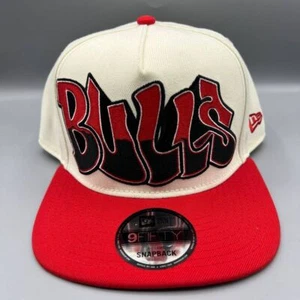 Chicago Bulls Hat Men Graffiti Retro Vintage 9Fifty New Era Snap Back A-Frame - Picture 1 of 11