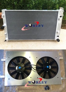 for Holden Commodore VZ LS1 LS2 SS V8 Aluminum Radiator + Shroud + Fans - Picture 1 of 10