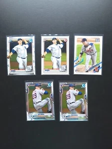 (5) Tarik Skubal Topps Bowman 1st BCP 108, BP 108, #92, #28 RC Rookie - Picture 1 of 5