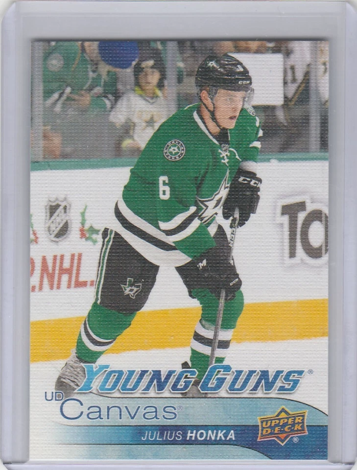 16/17 Upper Deck Julius Honka RC Young Guns Canvas - Stars - Image 1 of 1