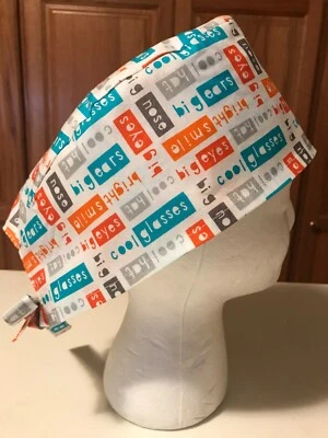 Sombrero exfoliante médico enfermería quimioterapia cráneo gorra oftalmólogo o tela de algodón otorrinolaringólogo Foto 1 de 4