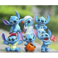 Lilo And Stitch Lilo & Stitch 6 PCS Action Figure Cake Topper Kids Doll Gift Toy