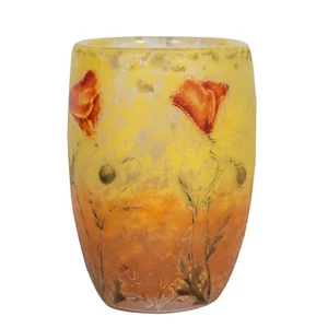 Daum Nancy Cameo and Enamel Glass Vase,  France, circa 1910   - Picture 1 of 3