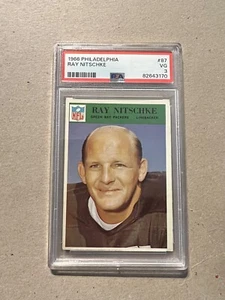 1966 PHILADELPHIA NFL #87 RAY NITSCHKE PSA 3 PACKERS GREEN BAY - Foto 1 di 2