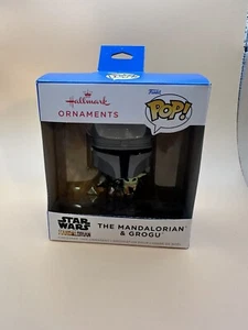 2023 Funko Pop Hallmark Christmas Ornament Star Wars “The Mandalorian and Grogu” - Picture 1 of 2