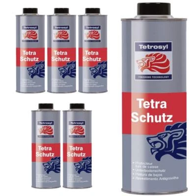 Tetrosyl Tetra Schutz Under Car Body Underseal Stone Chip Rust Protection 1L x6