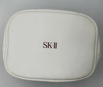NEW SK-II Promotional Makeup Skincare Toiletry Travel Cosmetics Bag  Color White - image 1 of 3