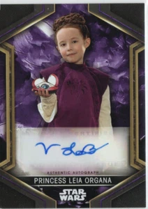 Star Wars Obi-Wan Kenobi PURPLE Auto A-VLB Vivien Lyra Blair Leia Organa 147/199 - Picture 1 of 2