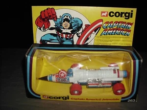 DE COLECCIÓN CORGI CAPITÁN AMÉRICA JETMOBILE #263 MARVEL AVENGERS TOTALMENTE NUEVO SIN USAR Y EN CAJA 1979 - Imagen 1 de 21