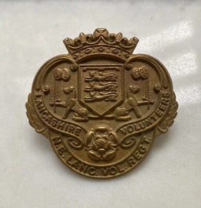 British Army N.E. North East Lancashire Volunteers Regiment Cap Badge - Picture 1 of 3