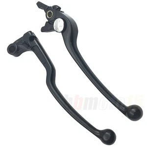Brake Clutch Hand Levers Slender Black For Yamaha YZF R1 R6 R6S FZ1 FZS1000 - Picture 1 of 5