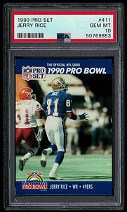 1990 PRO SET PRO BOWL #411 JERRY RICE HOF - SF 49ERS - PSA 10 GEM MINT #50769853 - Picture 1 of 2