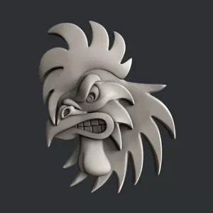 Modelli STL 3D per CNC, Artcam, Aspire, gallo - Foto 1 di 3