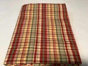 1 Yard Woven Colorful Plaid Med Wt Cotton Blend Fabric 56" Wide - Picture 1 of 2