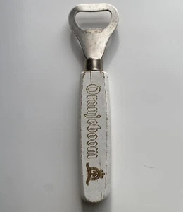 Vintage ORANJEBOOM BEER BOTTLE OPENER White Wooden Handle RARE Authentic 6" Long - Picture 1 of 7