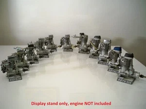 Vintage OS Graupner Nitro Engine Motor FS 20-26-30-40-48...Custom Display Stand - Photo 1/67