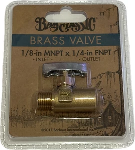Bayou Classic NV108P Brass LPG Control Valve 1/8-in MNPT x 1/4-in FNPT NEW - Picture 1 of 2