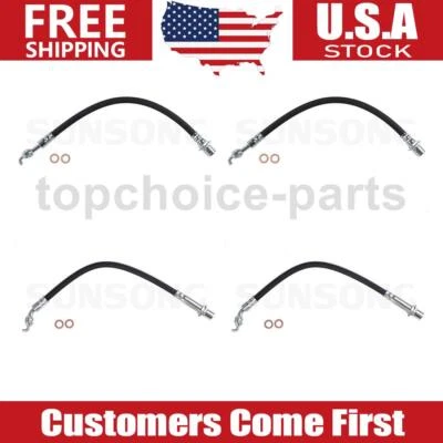 4pcs Front Rear Brake Hose Brake Line For 1998 1999 2000 2001 - 2005 Lexus GS300 - Image 1 of 4