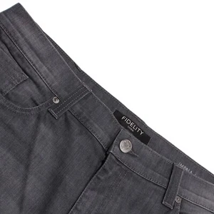 Fidelity NWT Denim Slim Straight Jeans Size 40 US Impala in Gray Cotton Blend - Picture 1 of 14