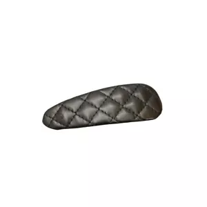 Black Faux Quilted Leather Hair Clip - Picture 1 of 2