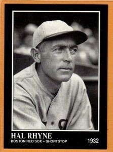 HAL RHYNE-Boston Red Sox/1991 Conlon Collection-Baseball Card