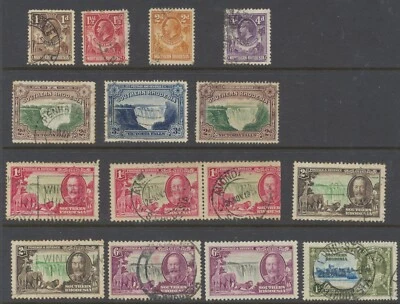 Northern + Southern Rhodesia 1925-1935 NSG2/4;6;18; SSG 29;31/2;34;35a;b CV £86. - Image 1 of 2