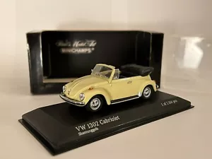 MINICHAMPS - VW 1302 CABRIOLET 1970-72 JAUNE 1:43 - Foto 1 di 5