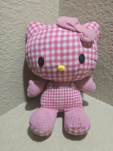 Peluche Jakks Hello Kitty Pink Gingham, 12"" Sanrio 2010 - Imagen 1 de 3