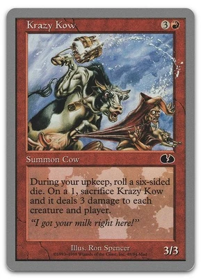 Krazy Kow #48 (NM) Unglued UGL Magic MTG - Image 1 of 2