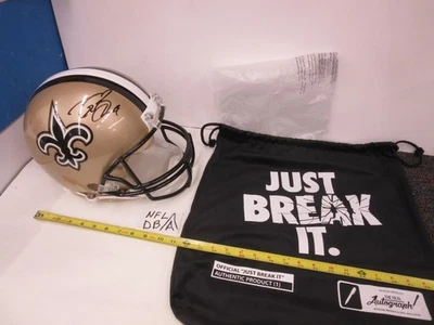Drew Brees signed full size Helmet Authentic Beckett COA New Orleans Saints - Image 1 of 4