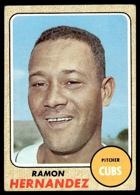 1968 Topps Baseball Ramon Hernandez Chicago Cubs #382 Card VG - Image 1 of 2